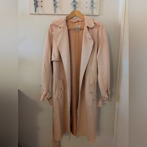 Women's Pink Trench Coat